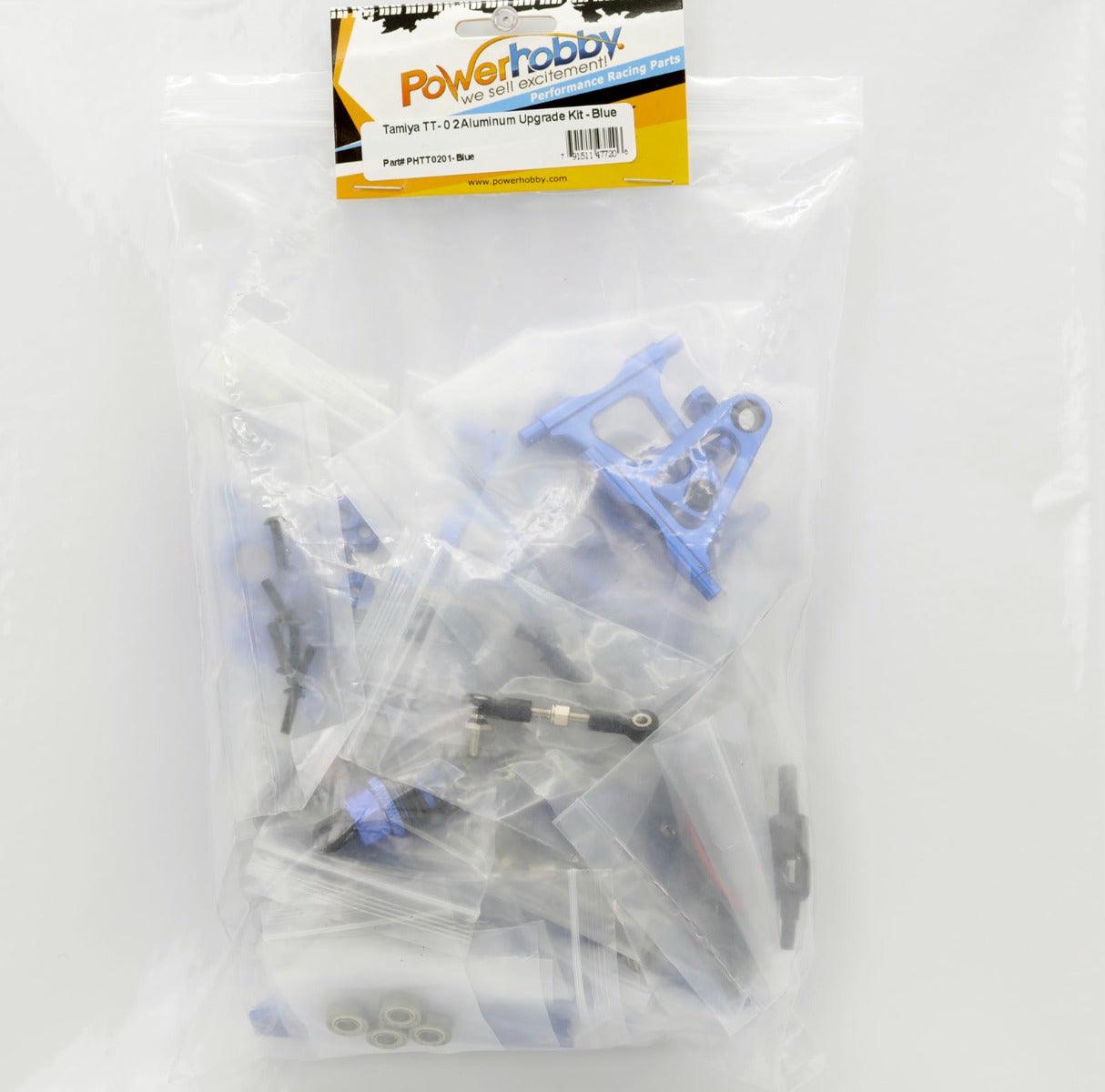 Powerhobby Tamiya TT-02 Aluminum Upgrade Kit TT02 -Blue - PowerHobby