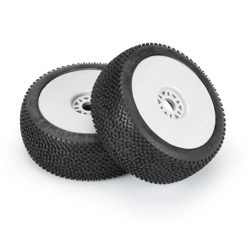 Pro-Line PRO9073233 1/8 Hex Shot S3 Front/Rear Buggy Tires Mounted 17mm White 2 - PowerHobby