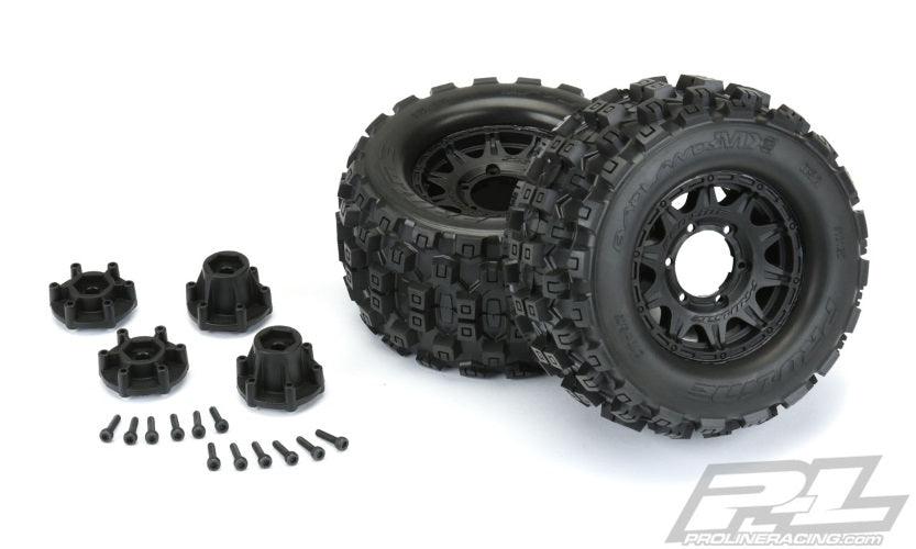 Pro-Line 10125-10 Badlands MX28 2.8" Mounted Tires Wheels Stampede Ruslter Jato - PowerHobby