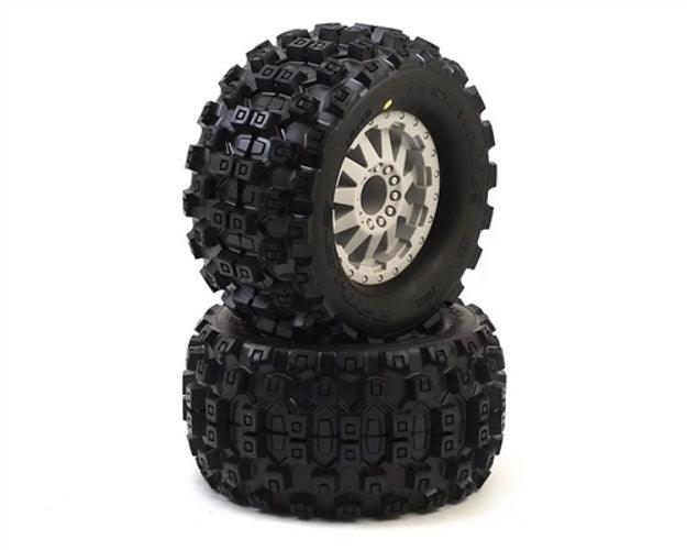 Pro-Line 10125-25 Badlands MX28 2.8" Tires w/F-11 Nitro Rear Wheels (2) - PowerHobby