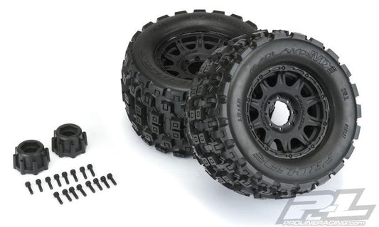 Pro-Line 10127-10 Badlands MX38 3.8" All Terrain Tires Mounted For 17mm MT - PowerHobby