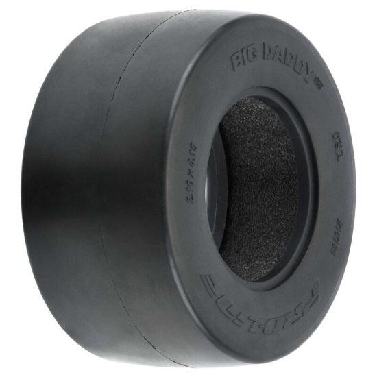 Pro-Line 10184-17 Big Daddy 2.2"/3.0" Wide Drag Slick MC Clay Tires Short Course - PowerHobby