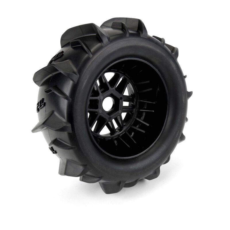 Pro-Line 1/7 Dumont Paddle F/R Tires Pre-Mounted 17mm (2) Black Arrma Mojave - PowerHobby