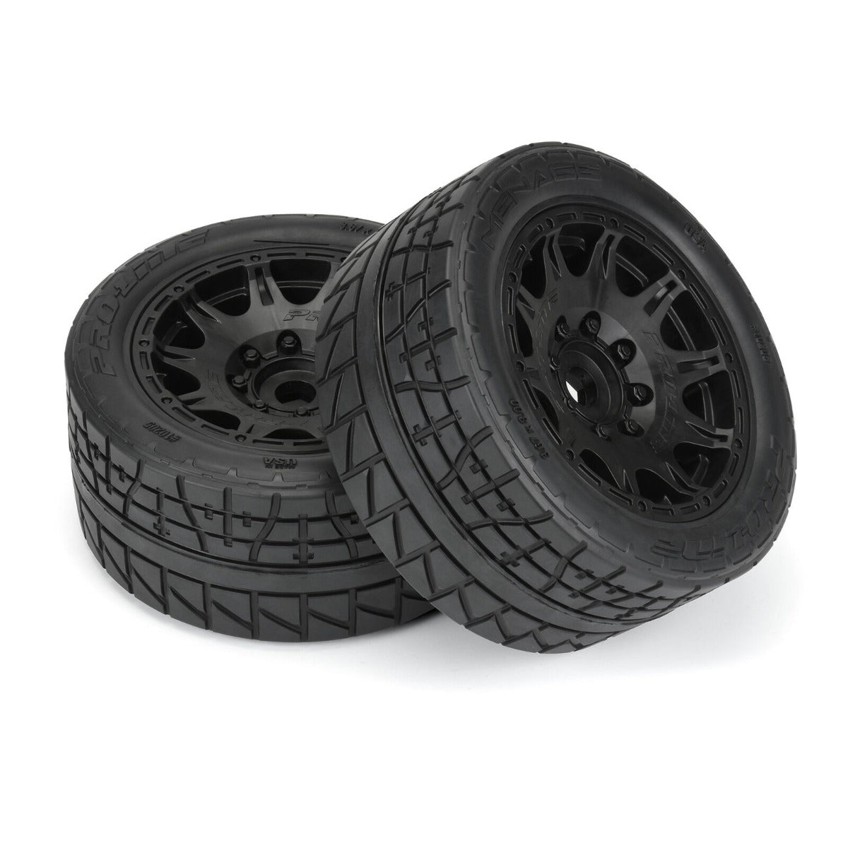 Pro-Line 1/6 Menace HP BELTED 5.7" MT Tires Mounted 24mm Raid (2) X-Maxx kraton - PowerHobby