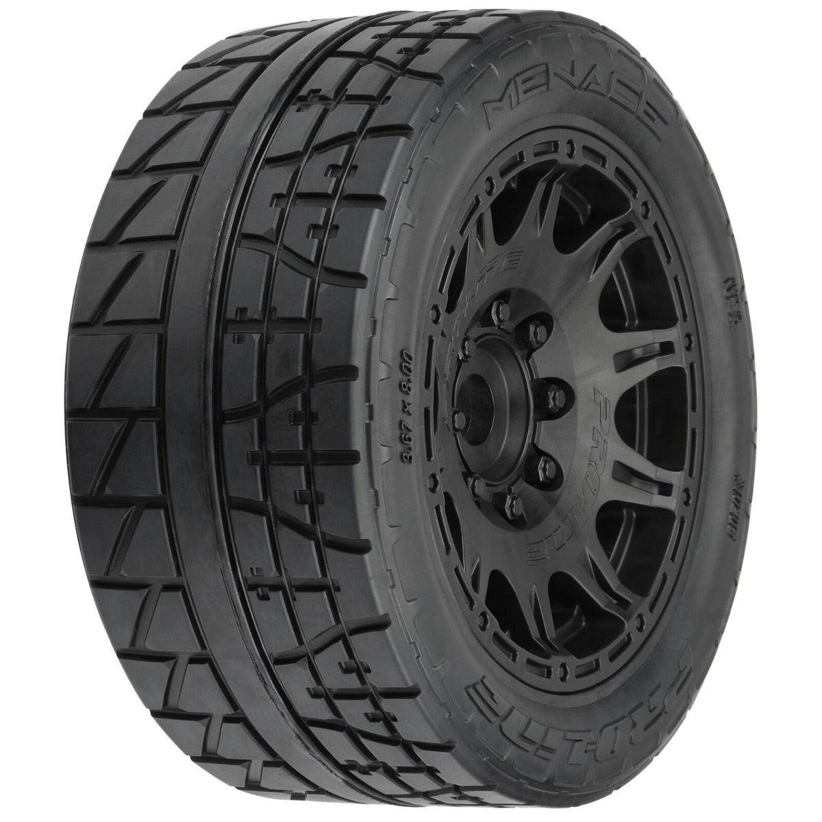 Pro-Line 1/6 Menace HP BELTED 5.7" MT Tires Mounted 24mm Raid (2) X-Maxx kraton - PowerHobby