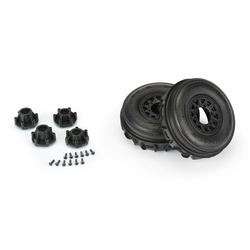 Pro-Line 1/10 Dumont Paddle/Rib 2.2"/3.0" SC Mounted 12mm Black Raid (2) - PowerHobby