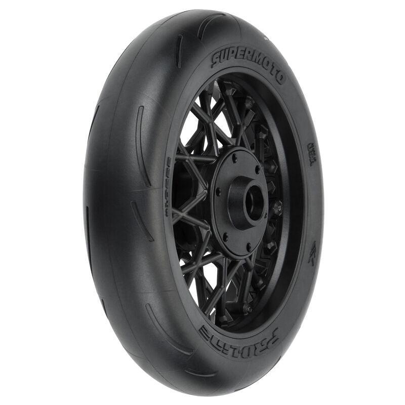 Pro-Line 1/4 Supermoto S3 Motorcycle Front Mounted Tires Losi PROMOTO MX - PowerHobby