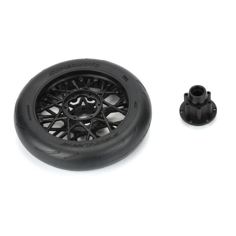 Pro-Line 1/4 Supermoto S3 Motorcycle Front Mounted Tires Losi PROMOTO MX - PowerHobby
