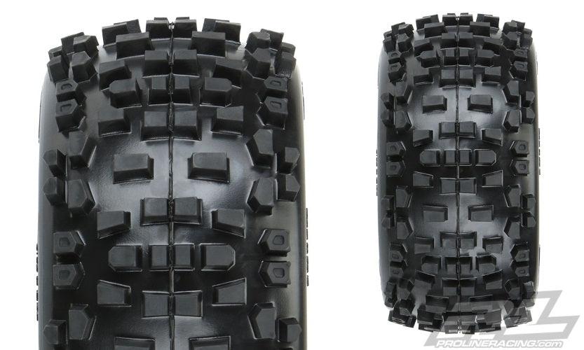 Pro-Line Badlands 3.8" All Terrain Tires Mounted For 17mm MT Front or Rear - PowerHobby