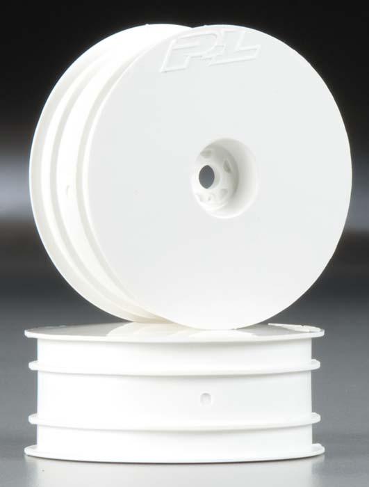 Pro-line 2735-04 Velocity 2.2" Front Wheels w/12mm Hex White (2) B4.2/RB6 - PowerHobby