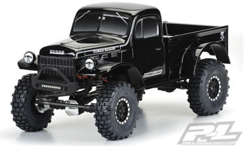 Pro-Line 3499-18 1946 Dodge Power Wagon Black Body 12.3 Wheelbase Crawlers - PowerHobby
