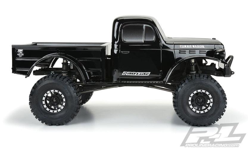 Pro-Line 3499-18 1946 Dodge Power Wagon Black Body 12.3 Wheelbase Crawlers - PowerHobby