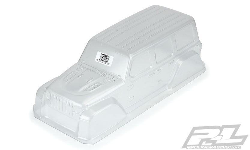 Pro-Line Jeep Wrangler JL Unlimited Rubicon Clear Body For Wheelbase Crawlers - PowerHobby