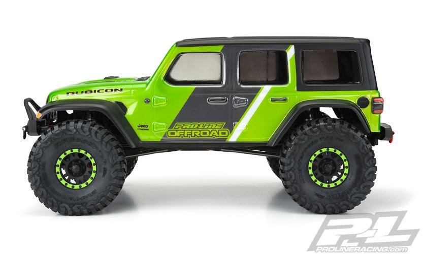 Pro-Line Jeep Wrangler JL Unlimited Rubicon Clear Body For Wheelbase Crawlers - PowerHobby