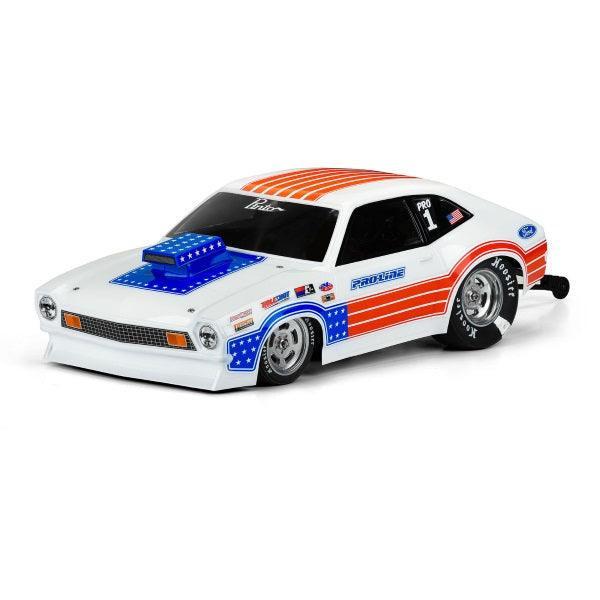 Pro-Line 3572-00 1/10 1972 Ford Pinto Clear Body 11.25" Wheelbase Buggy Drag Car - PowerHobby