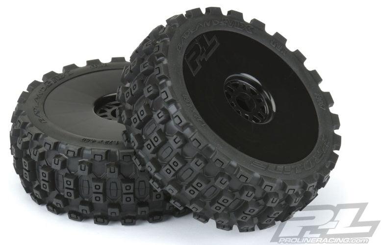 Pro-Line 9067-41 Badlands MX M2 (Medium) Tires Mounted All Terrain 1/8 Buggy - PowerHobby