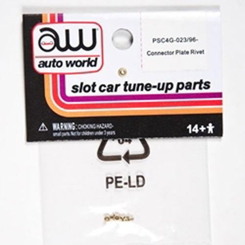 Auto World 4Gear Chassis Tuneup Parts Connector Plate Rivet Ho Slot Car - PowerHobby
