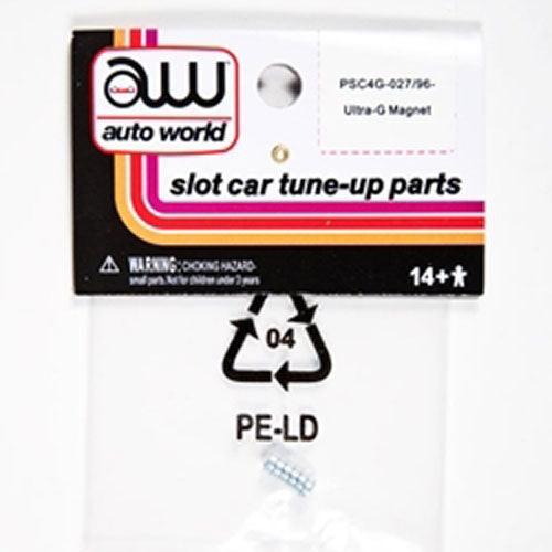 Auto World 4Gear Chassis Tuneup Parts Ultra-G Magnet 6pc Ho Slot Car - PowerHobby