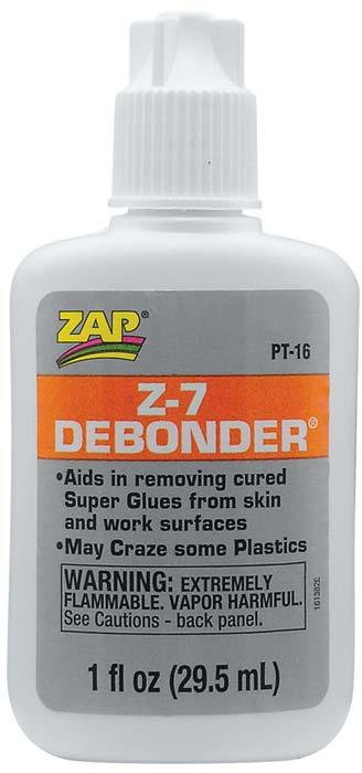 Zap PT16 Adhesives Z-7 CA Glue De-Bonder 1 oz Glue - PowerHobby
