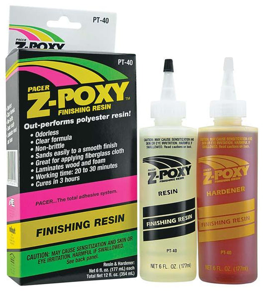 Zap PT40 Adhesives Z-Poxy Finishing Resin Set 12 Oz Glue - PowerHobby