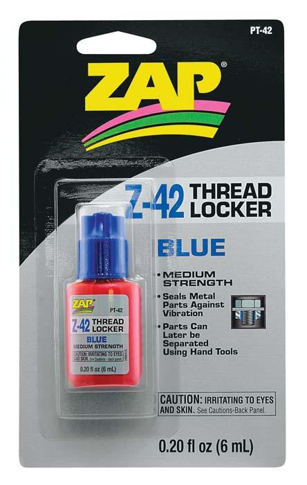 Zap PT42 Adhesives Z-42 Thread Locker .20 oz - PowerHobby
