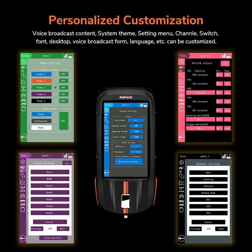 Radiolink RC8X 8 Channels 2.4Ghz RC Transmitter / Radio W R8FG Gyro Receiver - PowerHobby