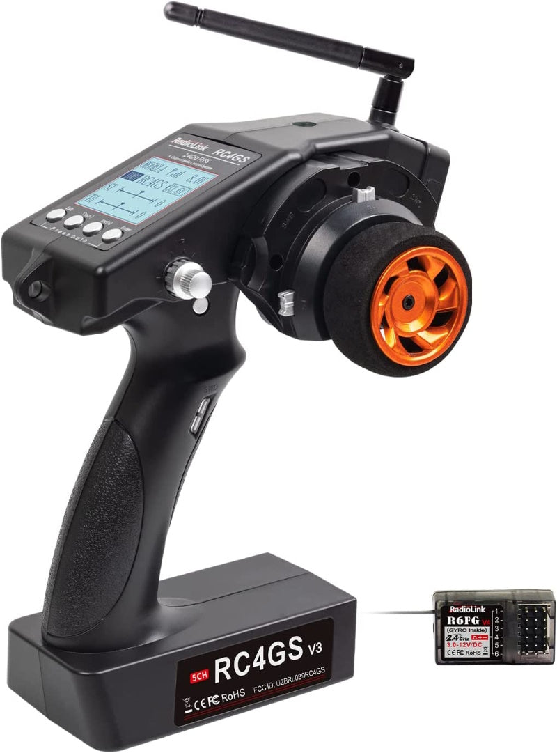 Radiolink RC4GS V3 5 Channels RC Transmitter and R6FG Gyro Receiver - PowerHobby