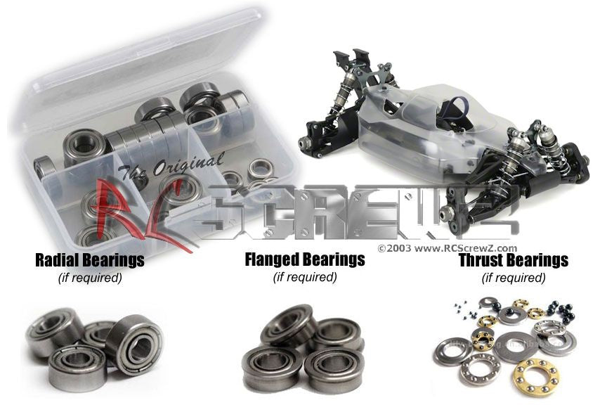RCScrewz Mugen Seiki MBX-7 M-Spec (#2011) Metal Shielded Bearing Kit - PowerHobby