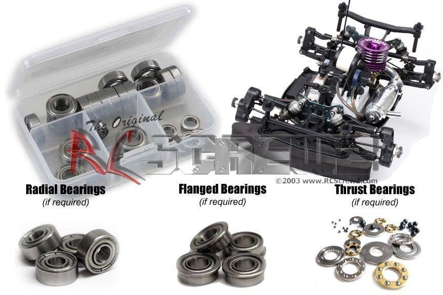 RCScrewz mug032b Mugen Seiki MGT7 Nitro Metal Shielded Bearings - PowerHobby