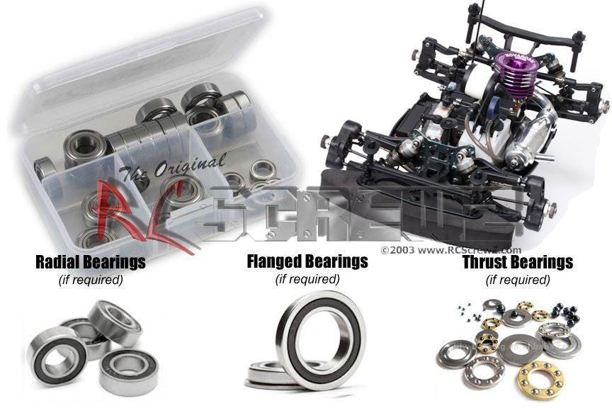 RCScrewz mug032r Mugen Seiki MGT7 Nitro Rubber Shielded Bearings - PowerHobby