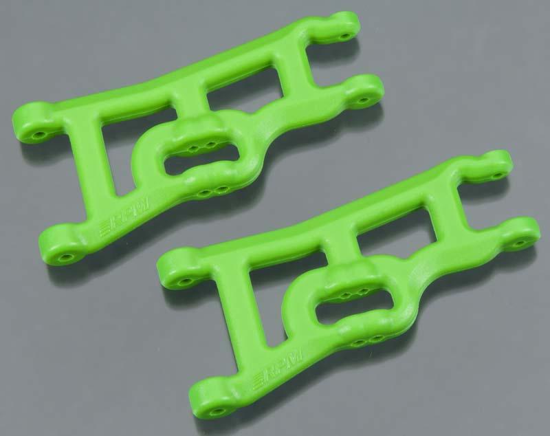 RPM 80244 Front A-Arm Set Green Traxxas Nitro Slash Rustler Stampede - PowerHobby