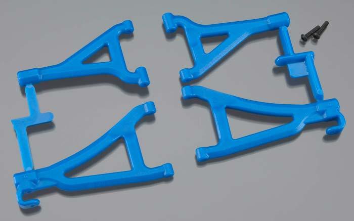 RPM 80695 Front Upper & Lower A-Arms Blue 1/16 E-Revo - PowerHobby