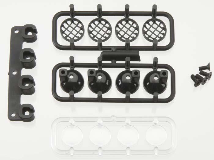 RPM 80982 Light Canister Set Black Slash Bumper Traxxas Slash/4x4/Nitro Slash - PowerHobby