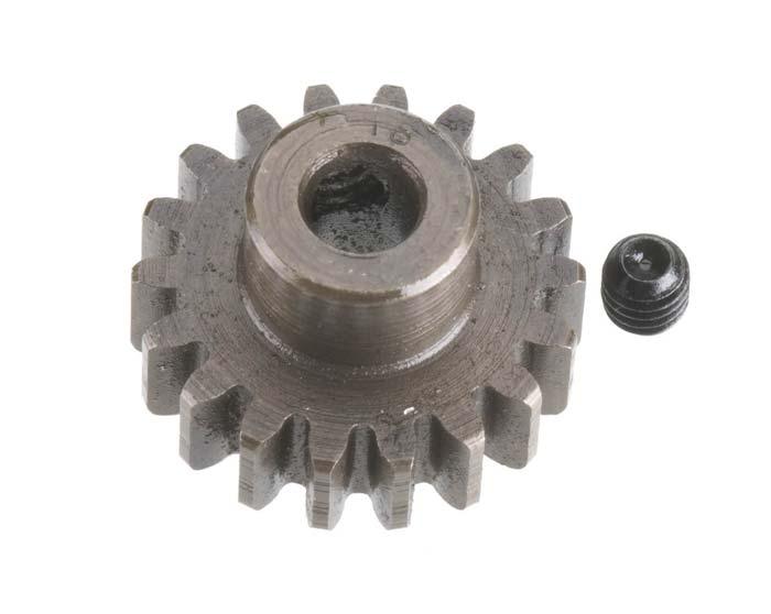 Robinson Racing 1218 Extra Hard Steel Mod 1 Pinion Gear w/5mm Bore 18T - PowerHobby