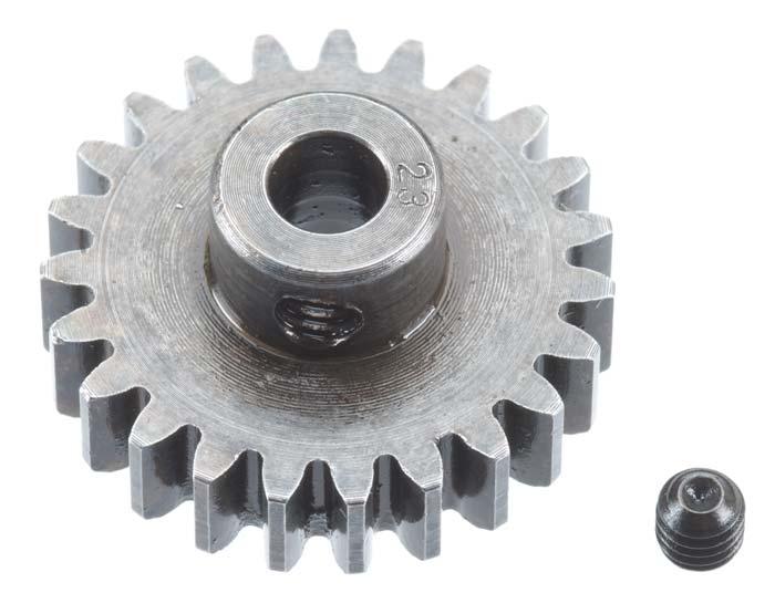Robinson Racing 1223 5mm Bore Extra Hard Steel Mod 1 Pinion Gear 23T - PowerHobby