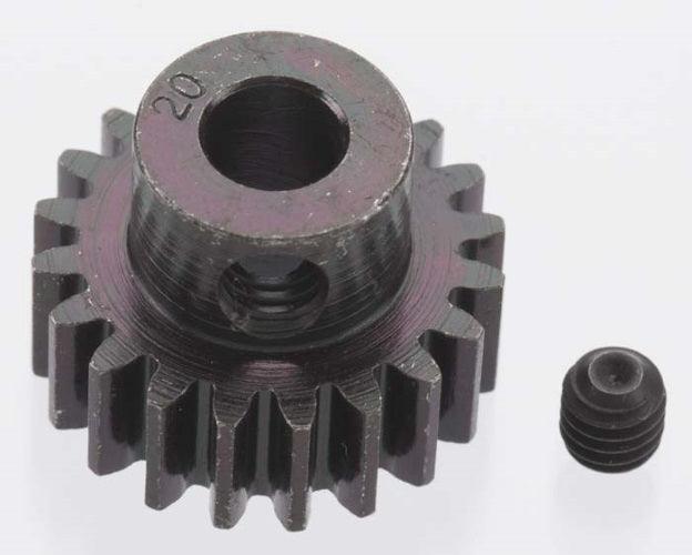 Robinson Racing 8620 X-Hard 20T Black Steel 32P Pinion 5mm - PowerHobby