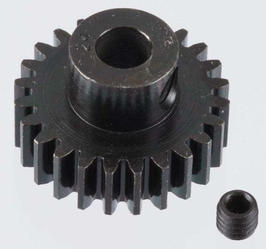 Robinson Racing 8624 X-Hard 24T Black Steel 32P Pinion 5mm - PowerHobby