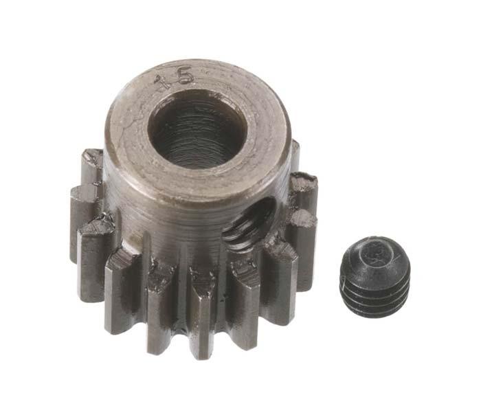 Robinson Racing 8715 Pinion Gear Xtra Hard 5mm 8 Mod 15T - PowerHobby