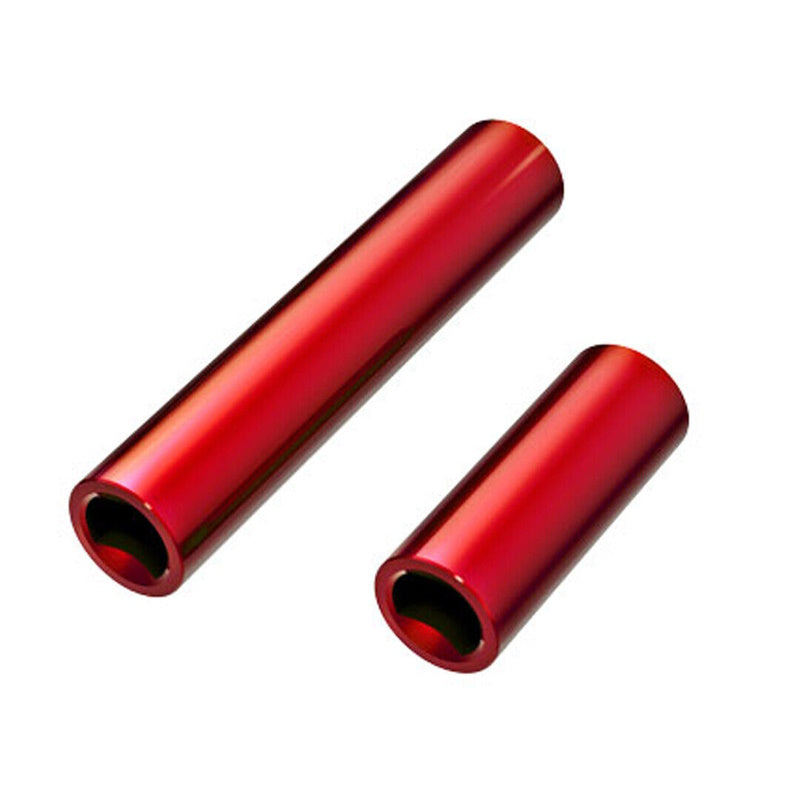 Traxxas 9752-RED TRX-4M Aluminum Front/Rear Center Driveshafts Set RED - PowerHobby