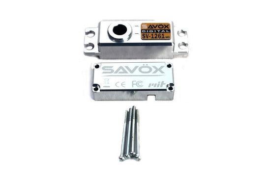 Savox SAVSCSV1261MG Top & Bottom Servo Case w/ 4 Screws for SV1261MG - PowerHobby