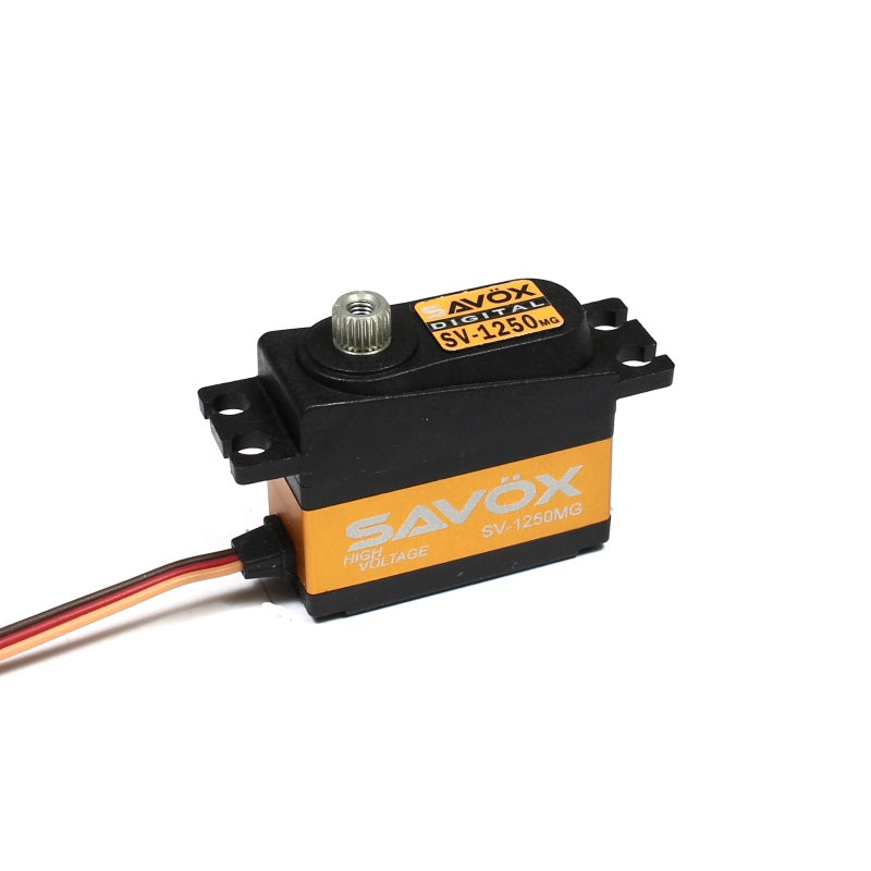 Savox 1250MG High Voltage Mini Servo 0.095sec / 111.1oz @ 7.4 - PowerHobby