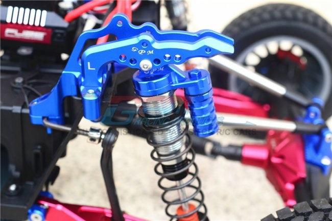 GPM ALUMINUM DAMPER CAP PIGGYBACK RESERVOIRS LOSI 1/6 SUPER BAJA REY GUN SILVER - PowerHobby