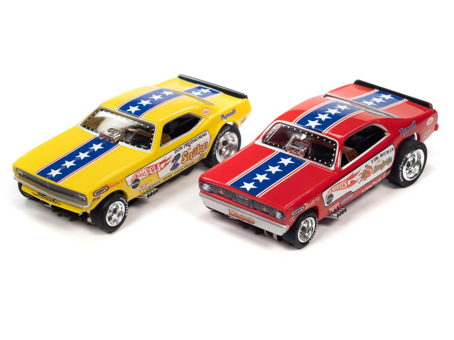 Auto World Hot Wheels Snake VS Mongoose 2 Pack HO Slot Cars for AFX SC2PK001 4Gear - PowerHobby