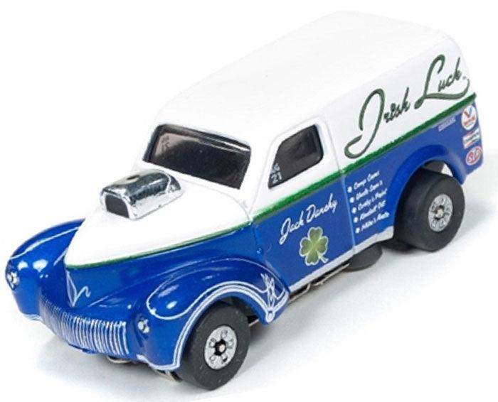 Autoworld Thunderjet 1940's Willys Custom Panel Irish Luck Tjet AFX AW SC304 R14 - PowerHobby