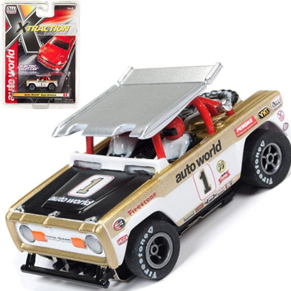 Auto World Ford Baja Bronco Gold Xtraction AFX HO Scale slot Car SC331 - PowerHobby
