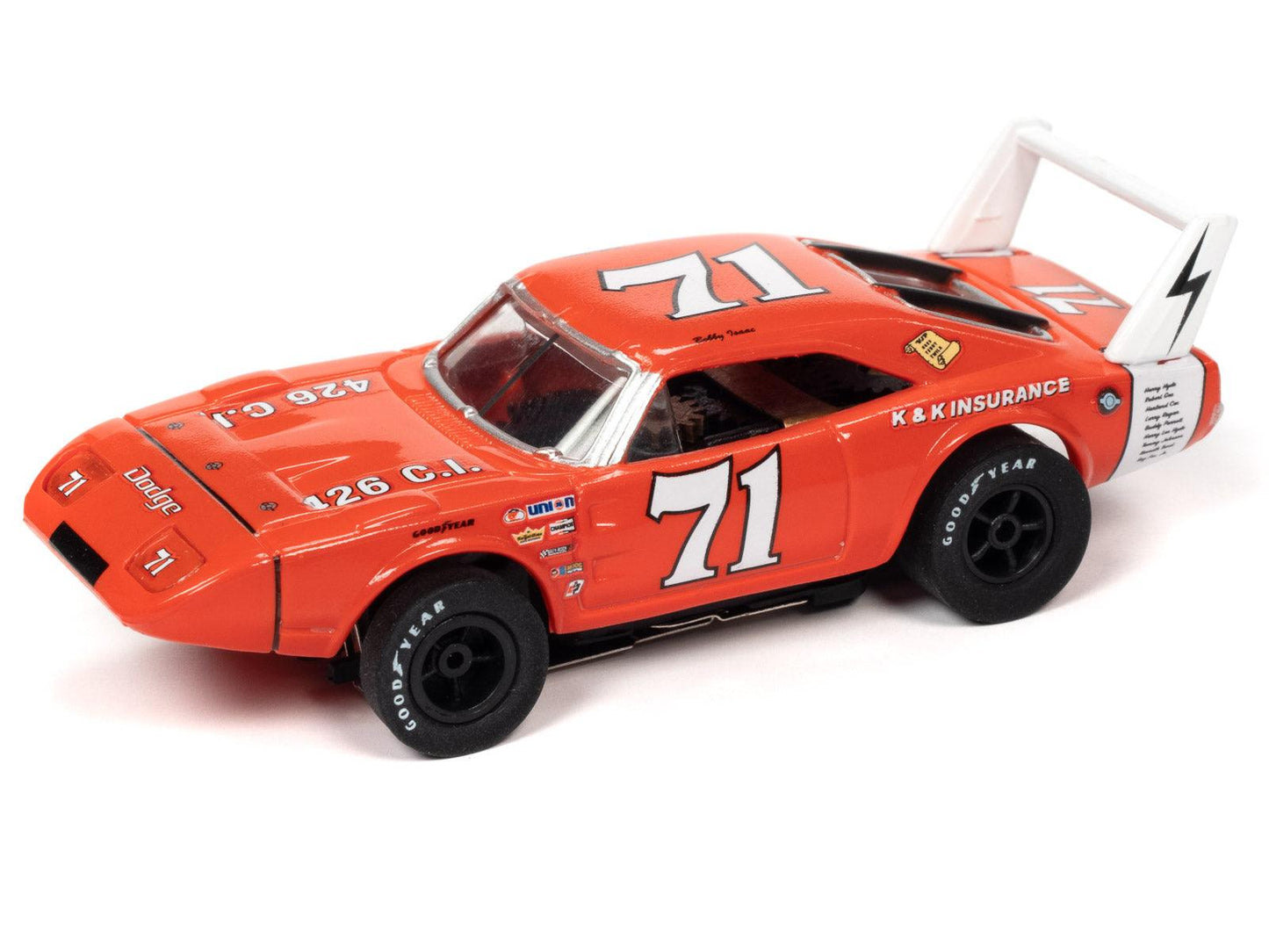 Auto World Xtraction R31 1969 Dodge Daytona Bobby Isaac HO Slot Car SC355 - PowerHobby