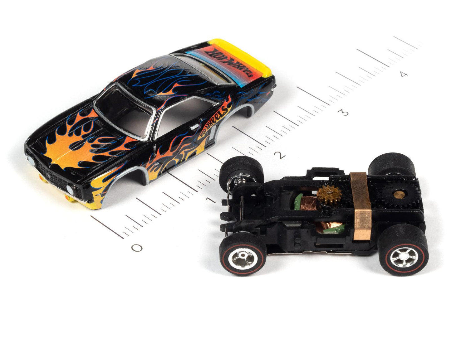 Auto World 1969 Camaro SS Hot Wheels Flames HO Slot Car SC382 - PowerHobby