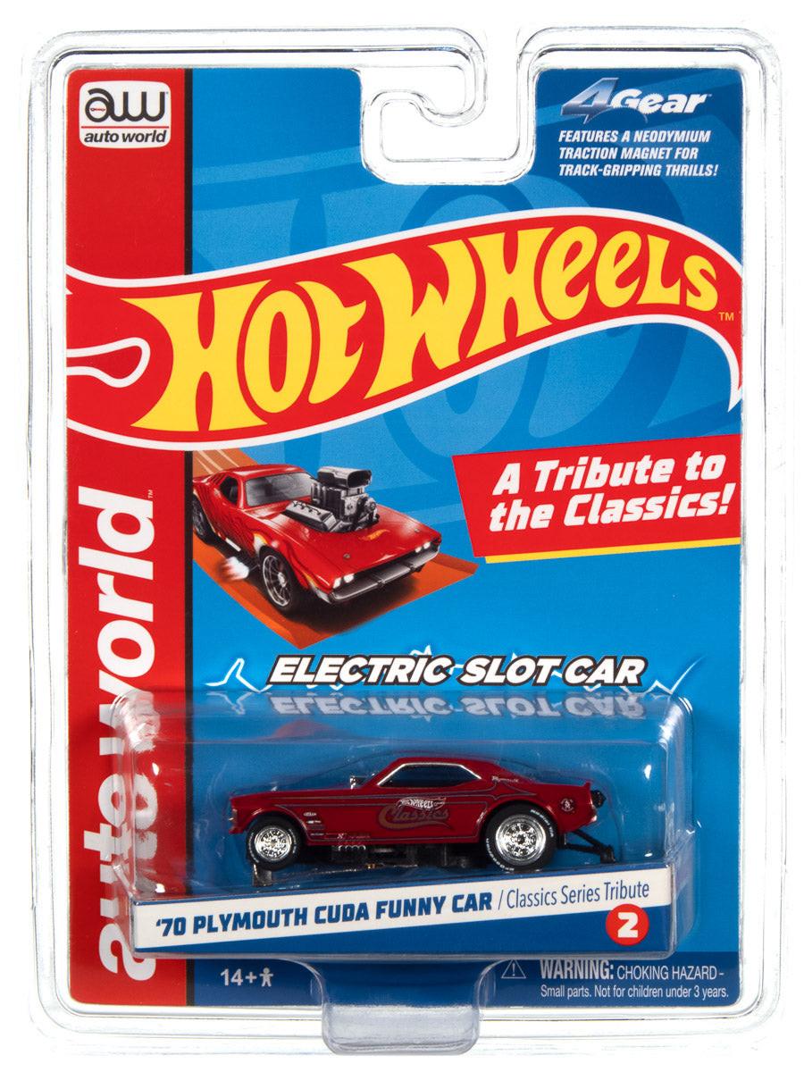 Auto World 1970 Plymouth Cuda Funny Car Hot Wheels HO Slot Car SC382 - PowerHobby
