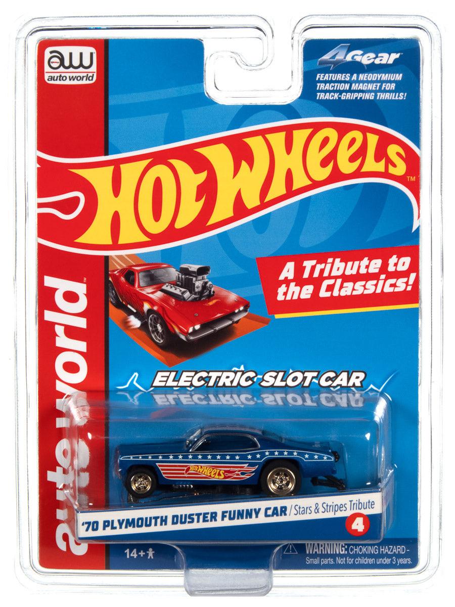 Auto World 1970 Plymouth Duster Funny Car Hot Wheels HO Slot Car SC382 - PowerHobby