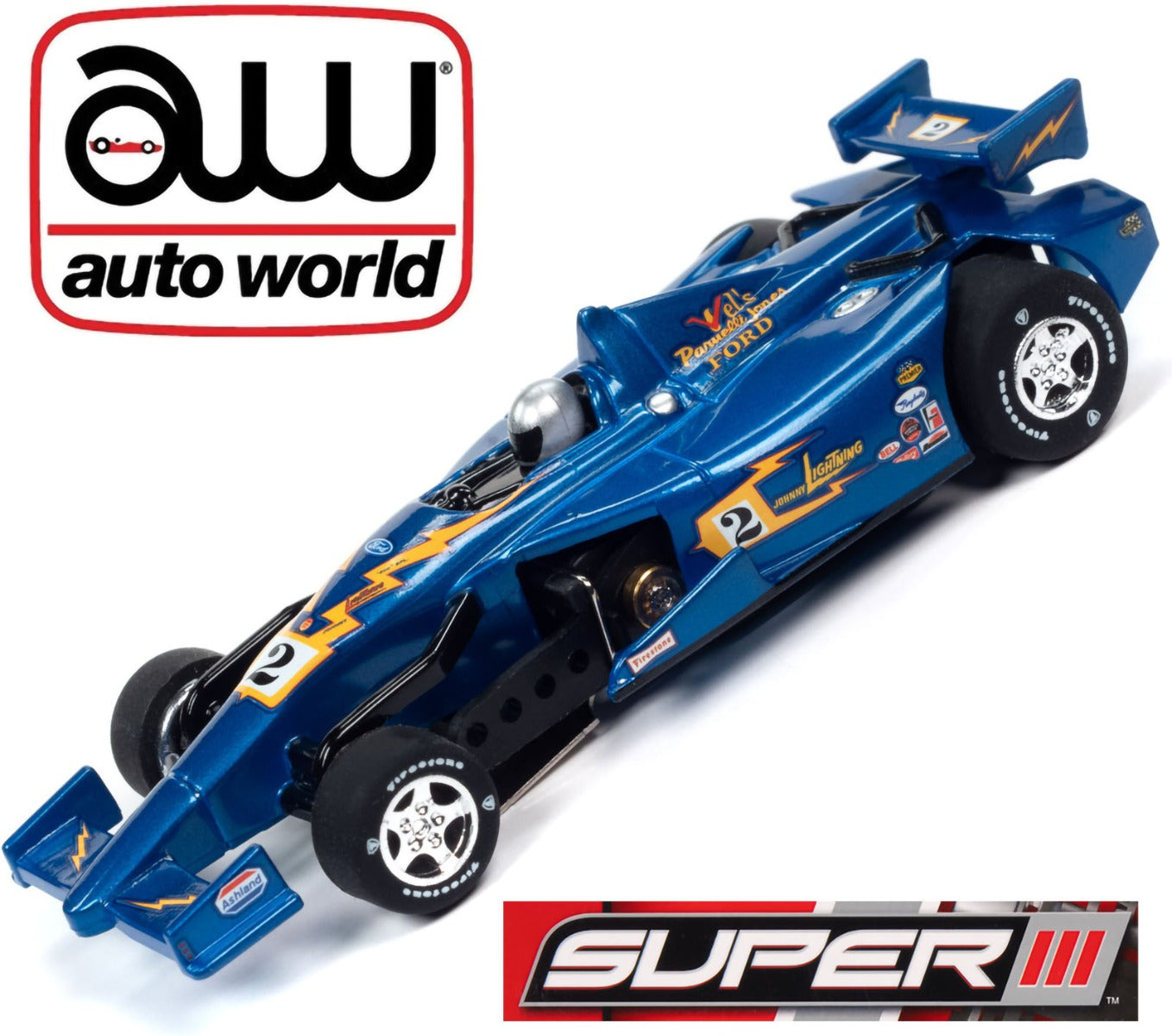 Auto World Super III 2014 INDY Car JL Special #2 HO Scale Slot Car SC383 - PowerHobby